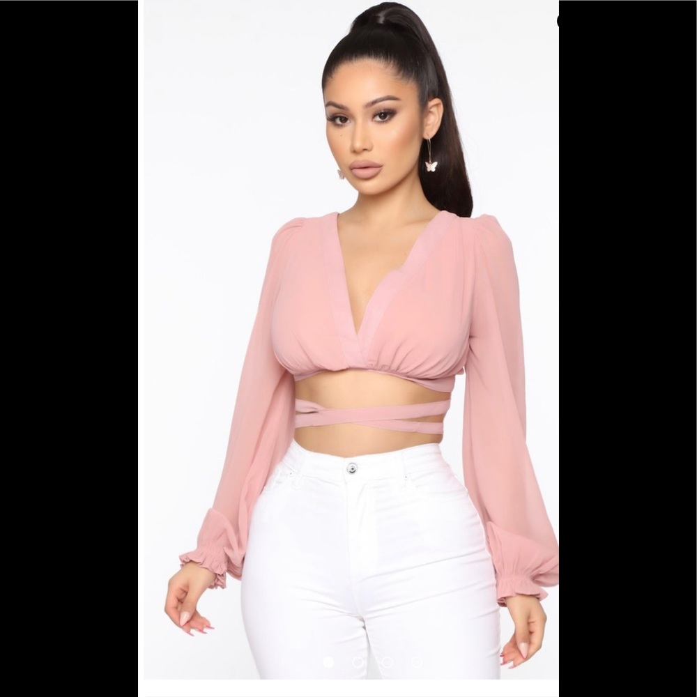 Tell Me Your Sign Top (Mauve) XL (NEW)